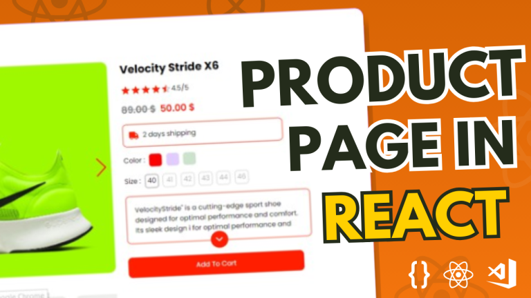 How To Create a Product Page In React For E-commerce Website